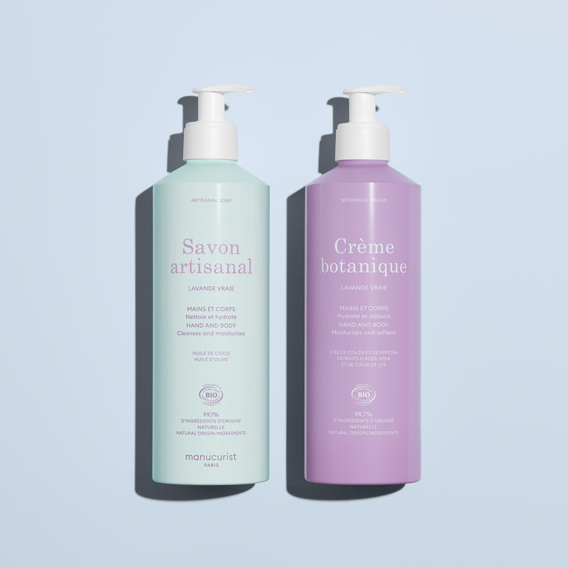 Lavender Botanical Cream & Artisan Soap Duo - Cosmos Organic